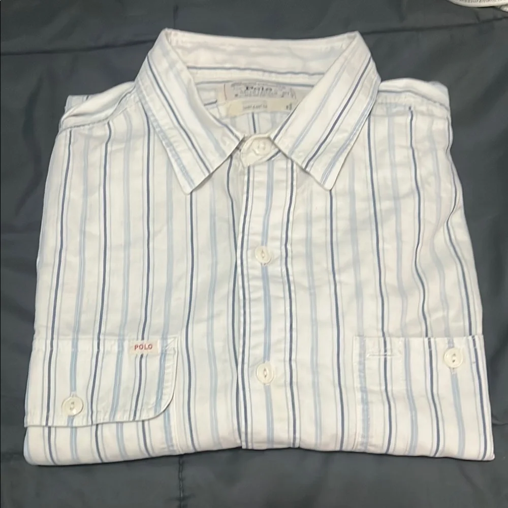 Polo Ralph Lauren Vintage 90s Striped Button Down Size XL